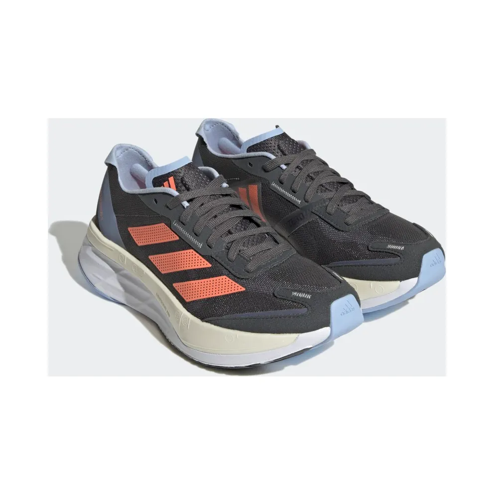 adidas Adizero Boston 11 Grey Six / Coral Fusion / Blue Dawn (HQ3698)