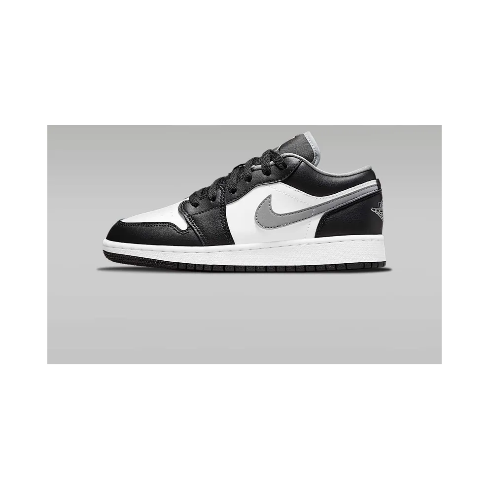 Jordan 1 Low Black White Grey (GS) (553560-040)