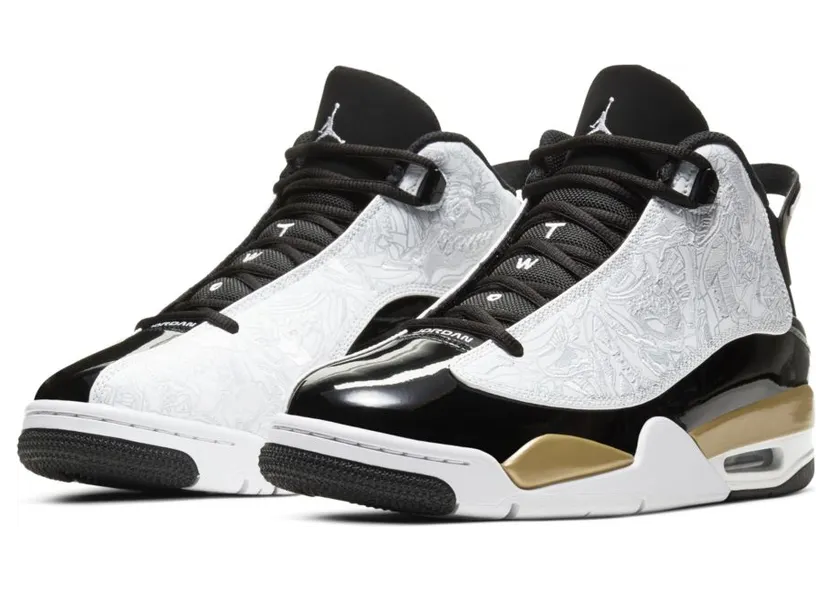 Jordan Dub Zero Black Metallic Gold White