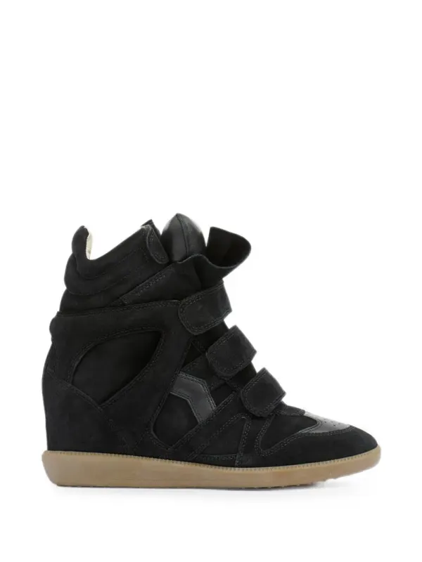 ISABEL MARANT Bekett sneakers with sleehak – Black (23PBK0010FAA1E19S)