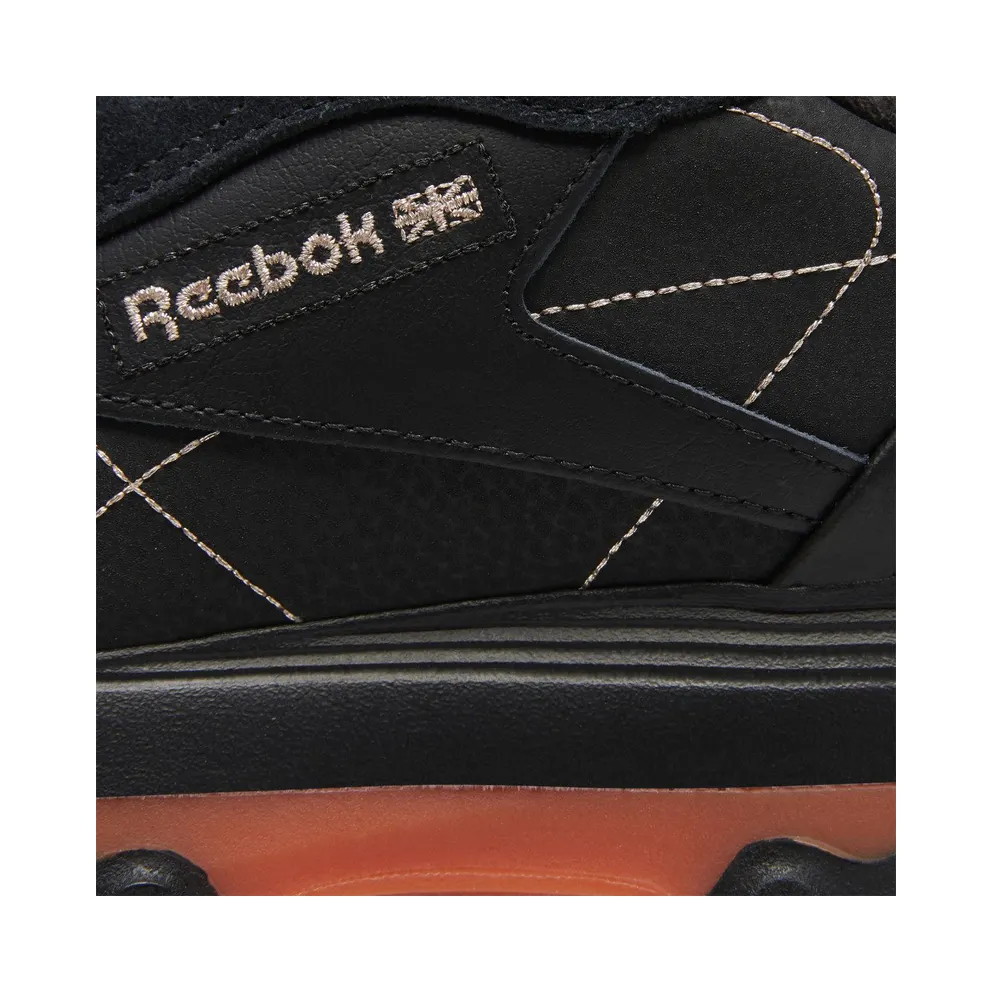 Reebok Cardi B Classic Leather Shoes Core Black / Fiery Orange / Champagne (GY5925)