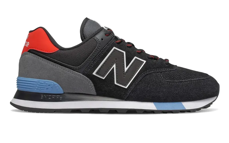 New Balance 574 Black Velocity Red Black/Velocity Red (ML574JHO)