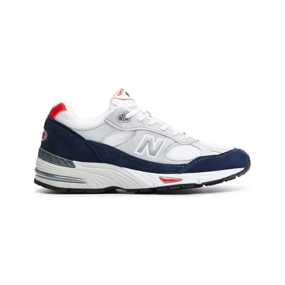 New Balance 991 Grey Navy Red