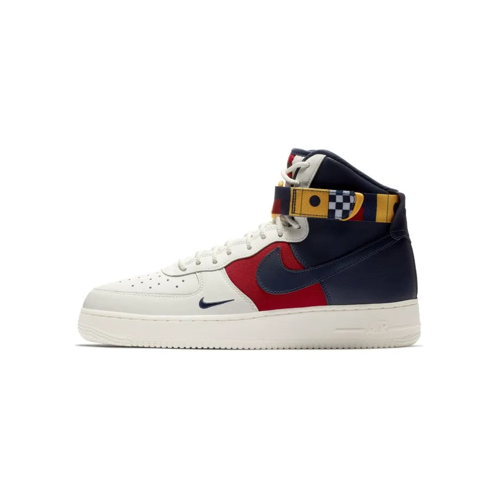 Nike Air Force 1 High Nautical Redux Sail/Midnight Navy-Gym Red-Midnight Navy-University Gold (AR5395-100)