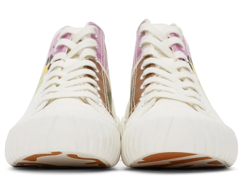 Kenzo White Tiger Crest High Sneakers (FC55SN440F73) (2)