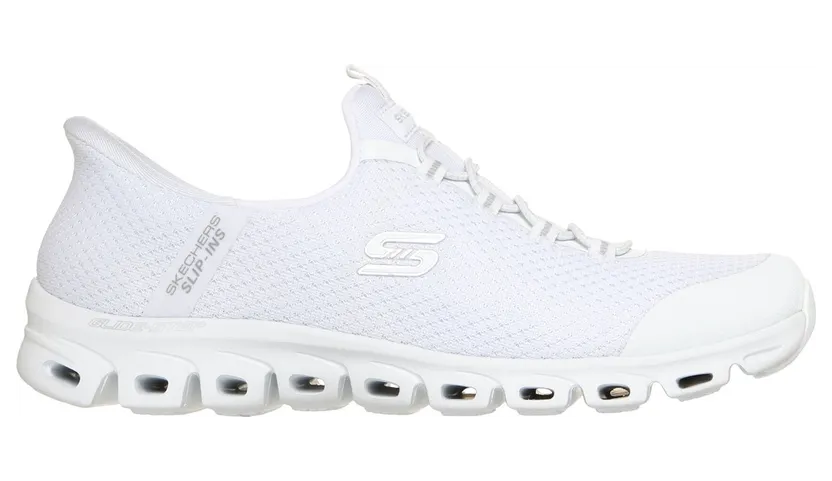 Skechers Slip-ins: Glide-Step – Pursuit Sneaker Wit/Zilver