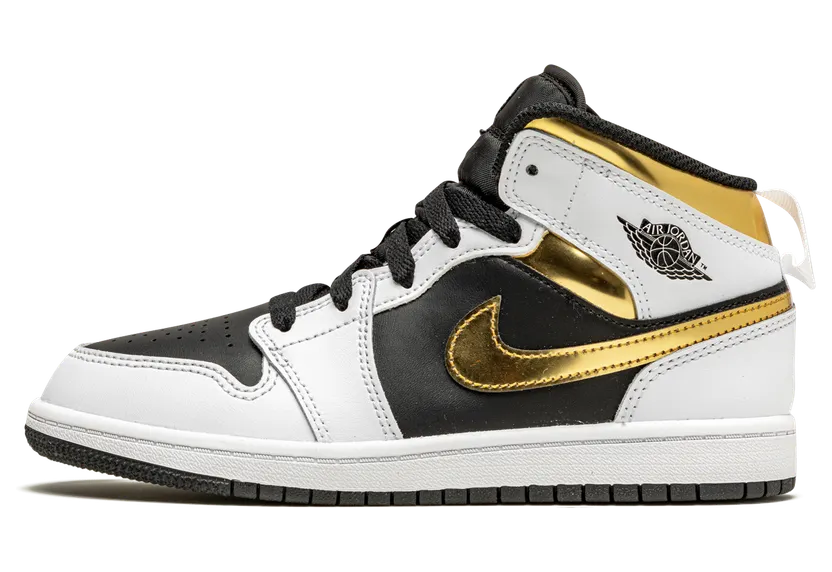 Jordan 1 Mid White Gold (PS) (640734-190)