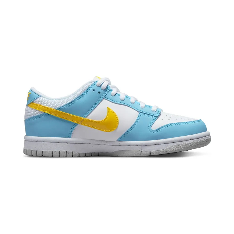 Nike Dunk Low Next Nature Home Simpson (GS) – “Blue Chill / Yellow / Strike-white” (DX3382-400)