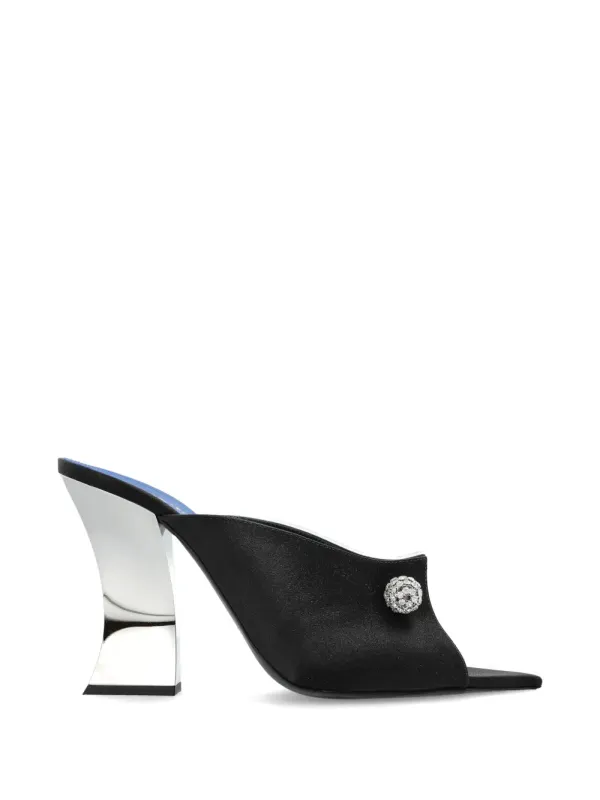 Lanvin Mules verfraaid with kristallen – Black (FWSAMS11SATIP26)
