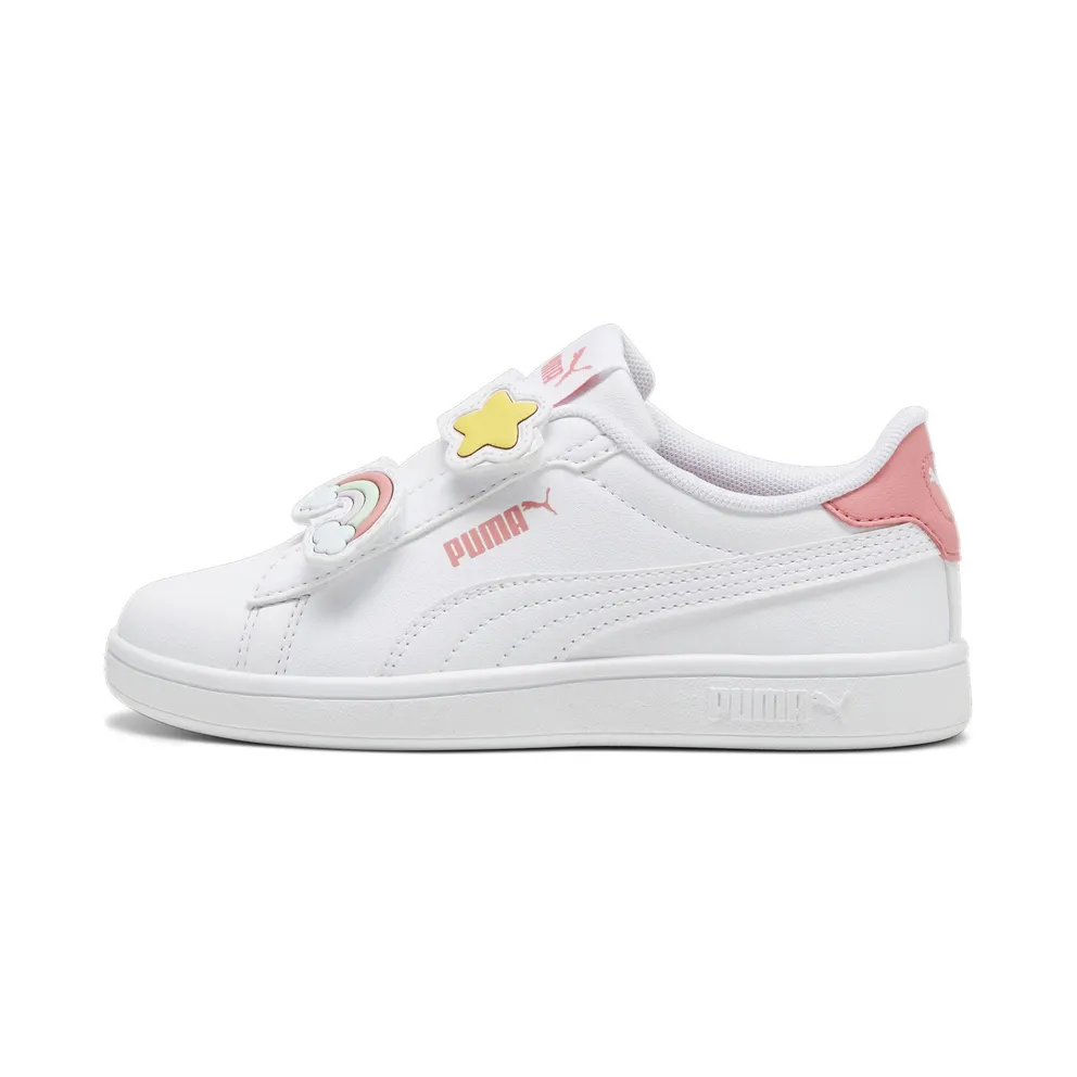 Puma Smash 3.0 Badges “Puma White / Passionfruit” (397286_01)