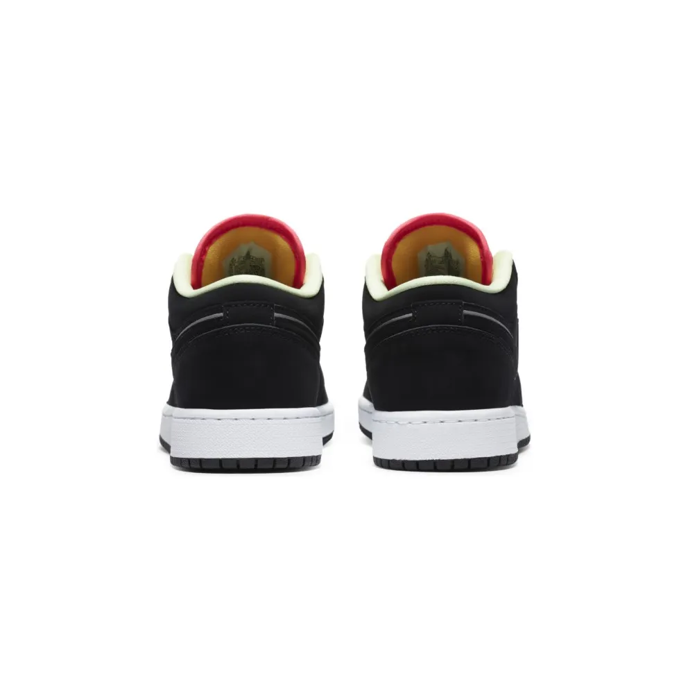 Jordan 1 Low Aurora Green (GS) Black/Black-Aurora Green (CV9844-013)