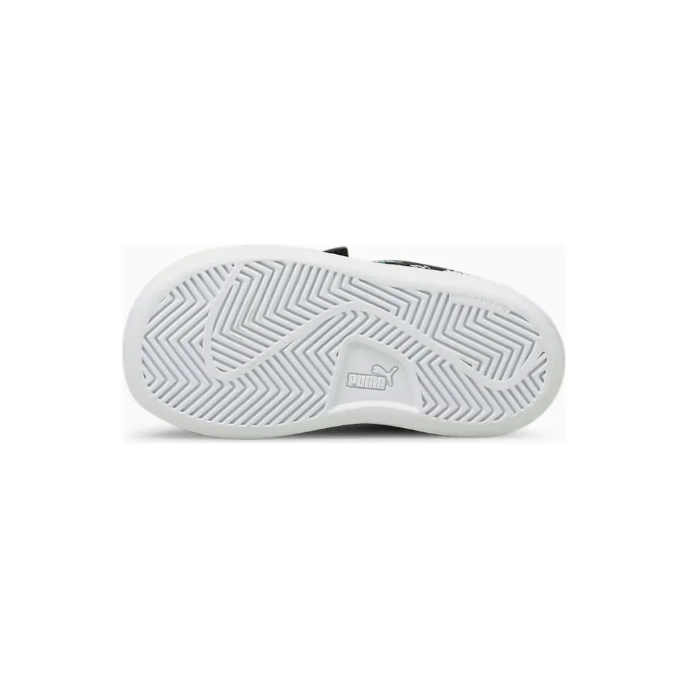 Puma Smash v2 Summer Animals babysneakers White/Black (368789-01)