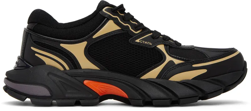 Heron Preston Black & Beige Block Stepper Sneakers (HMIA027F22FAB0011061)