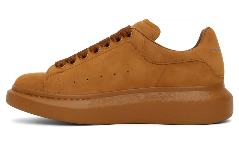 Alexander McQueen Grey Suede Oversized Sneakers (553680WHV67) (3)