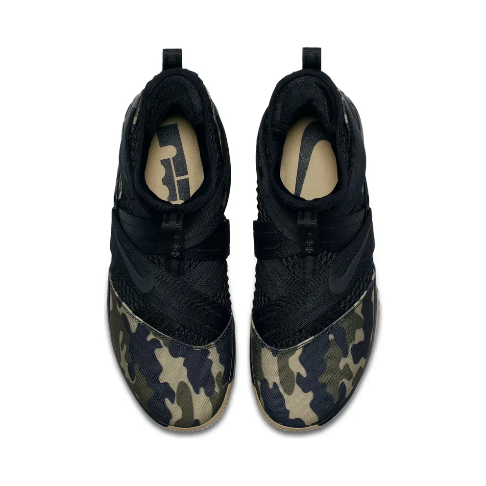 Nike LeBron Zoom Soldier 12 Camo Black/Hazel Rush-Black (AO4054-001)