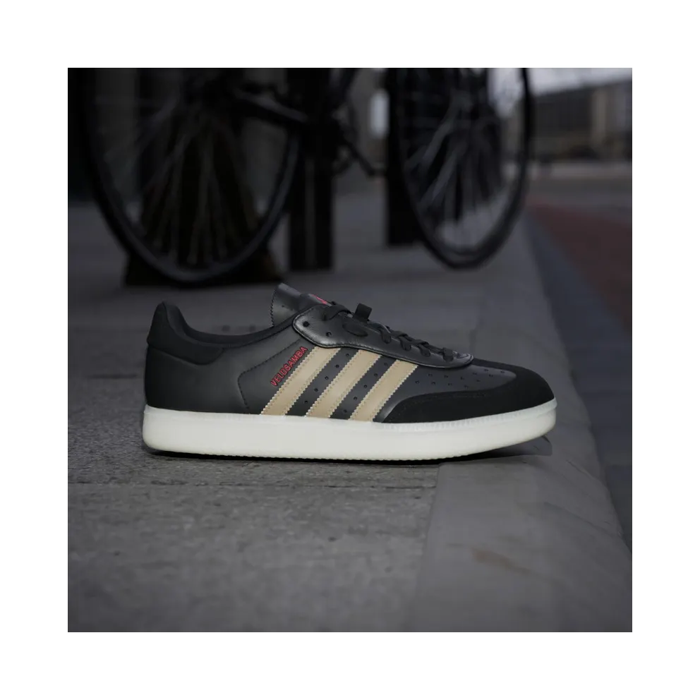 Adidas Velosamba Leren Core Black / Cyber Metallic / Pure Ruby (IH5214)