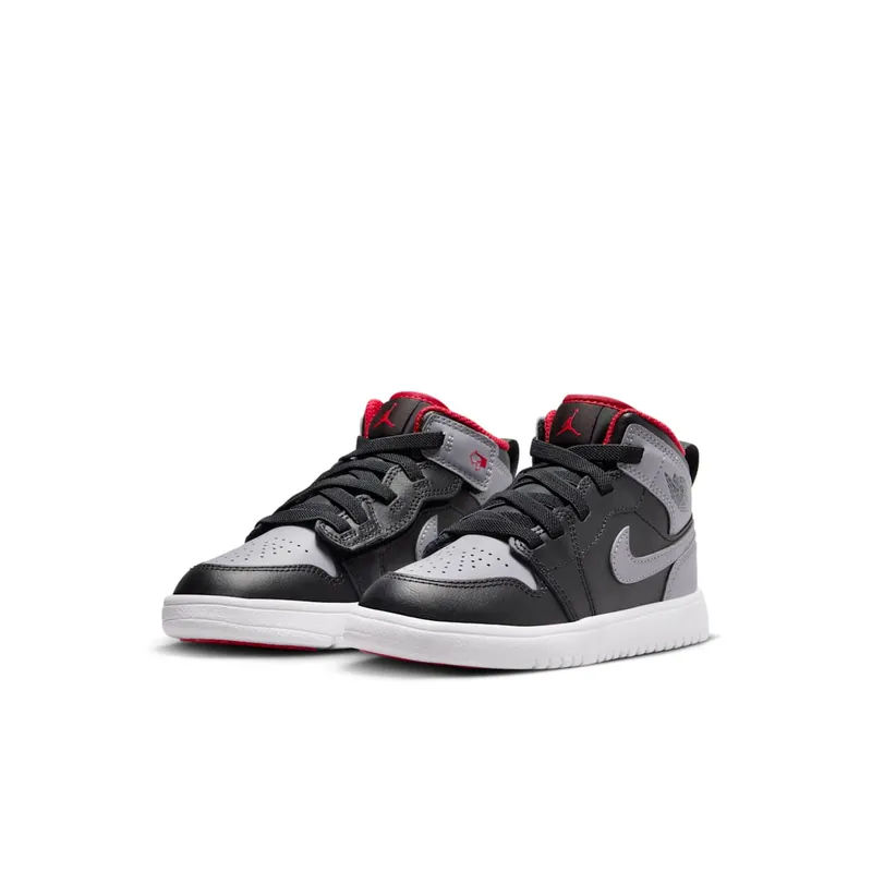 Jordan 1 Mid ALT Black Fire Red White Cement Grey (DR9745-006)