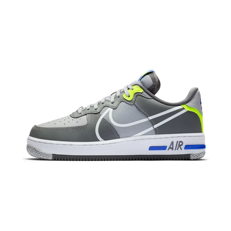 Nike Air Force 1 React “Wolf Grey / Smoke Grey / Dark Grey / White” (CD4366-002)