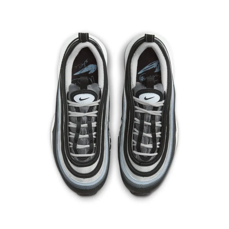 Grade School Nike Air Max 97 “BLACK IRON GREY” (921522-033)