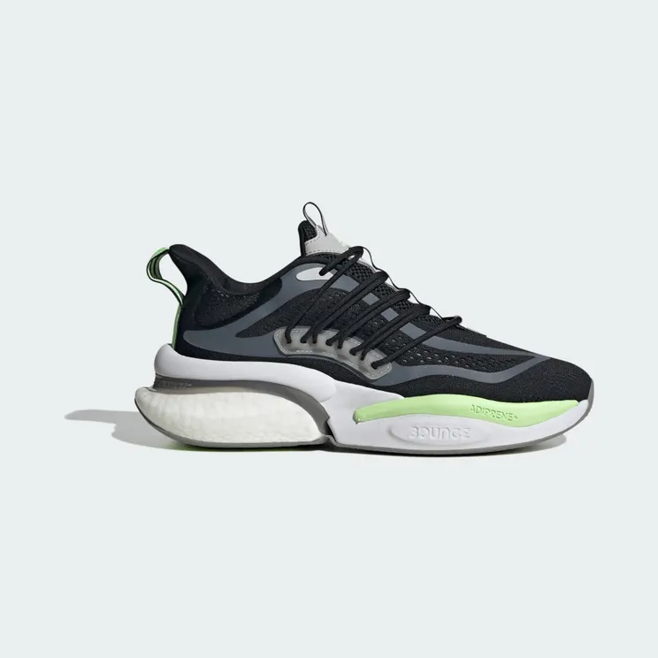 adidas Alphaboost V1 Core Black / Charcoal Solid Grey / Green Spark (IG3628)
