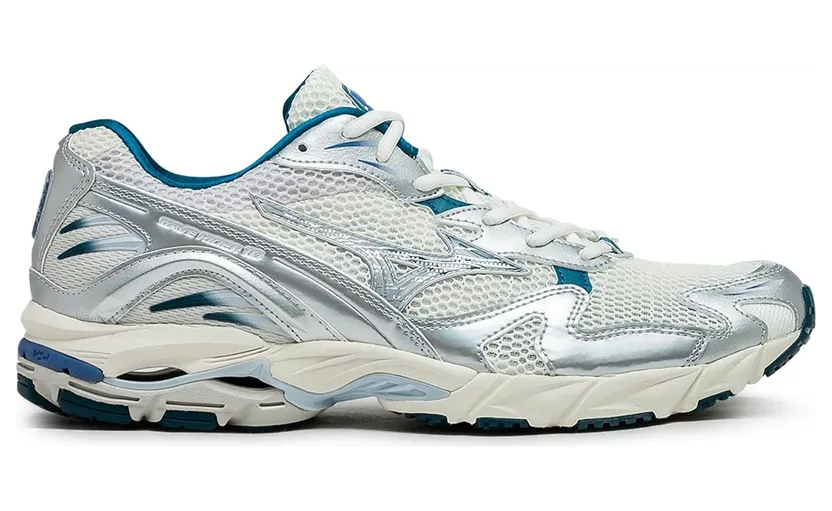 Mizuno Wave Rider 10 White Silver Blue (D1GA243101)