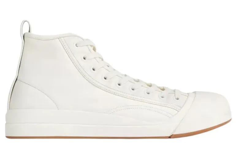 Bottega Veneta Stylish Skateboarding High Top White (763733 V3HB0 9122)