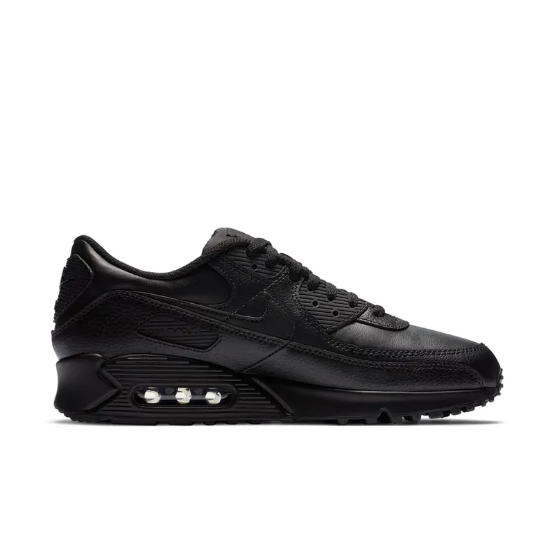 Nike Air Max 90 Leather Triple Black (2020) Black/Black-Black (CZ5594-001)