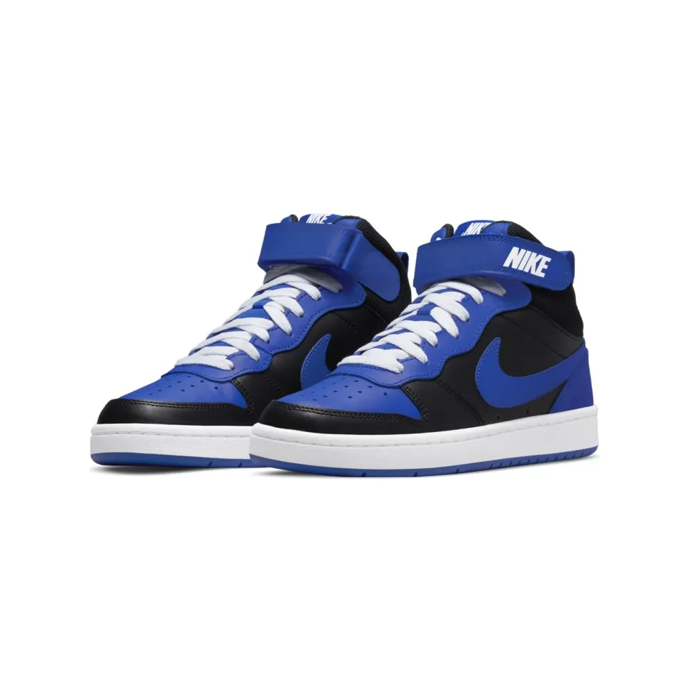 Nike Court Borough Mid 2 Black Game Royal (GS) (DM8872-001)