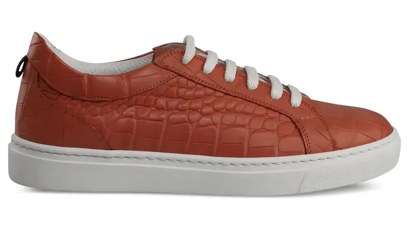 Kiton Sneakers aus Leder – Orange (DSSBOXN0010202)