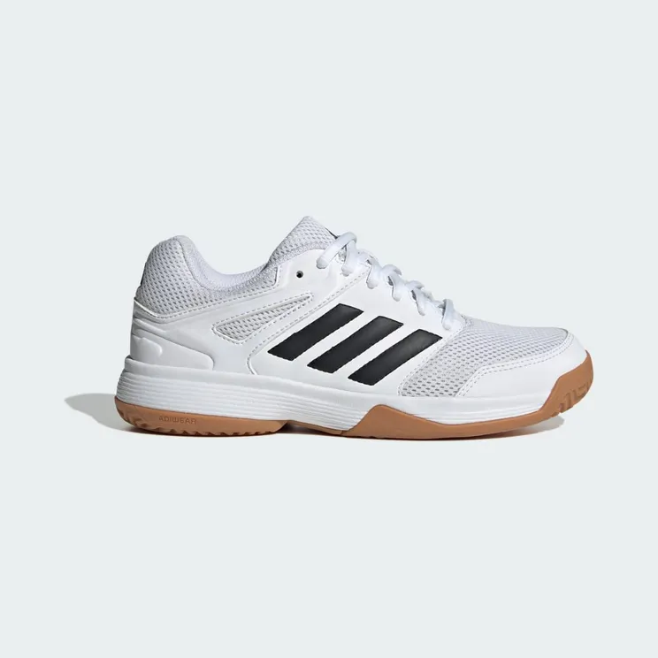 adidas Speedcourt Indoor Shoes Kids “Cloud White / Core Black / Gum” (IE8034)