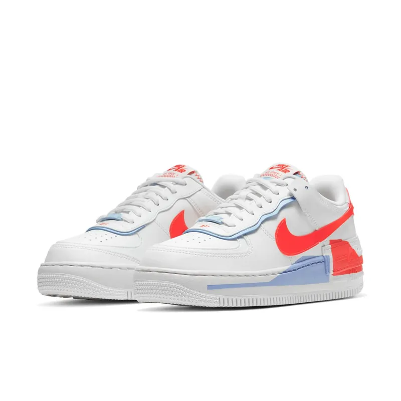 Nike Air Force 1 Shadow Summit White Team Orange (W) (2020) (CQ9503-100)
