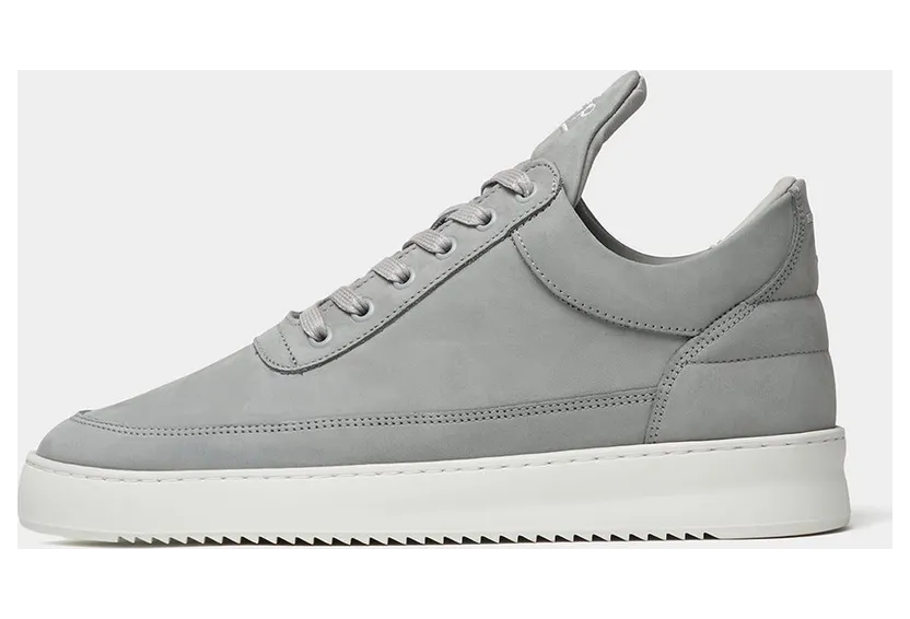 Filling Pieces Low Top Ripple Nubuck Cement Grey (2)