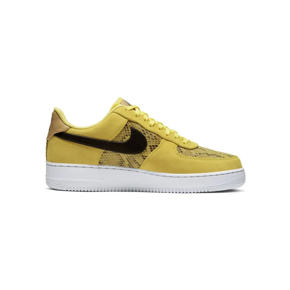 Nike Air Force 1 Low Yellow Snakeskin Yellow/Black-White (BQ4424-700)