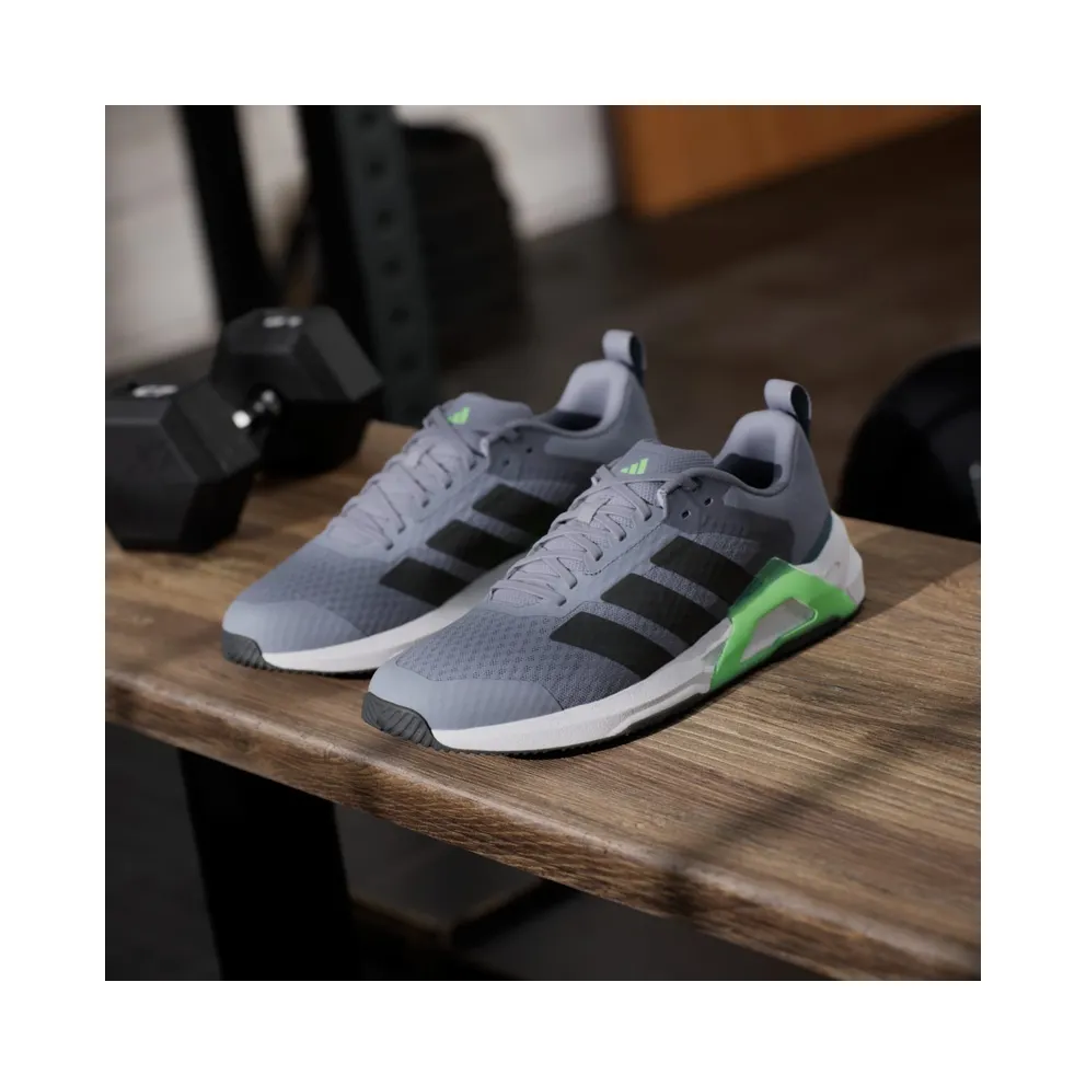 Adidas Dropset Control Training Shoes Grey / Core Black / Lime Burst (JS3119)