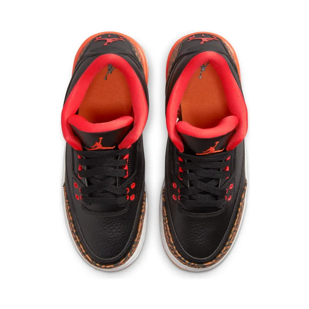 Air Jordan 3 Retro Black Team Orange (GS) (441140-088)