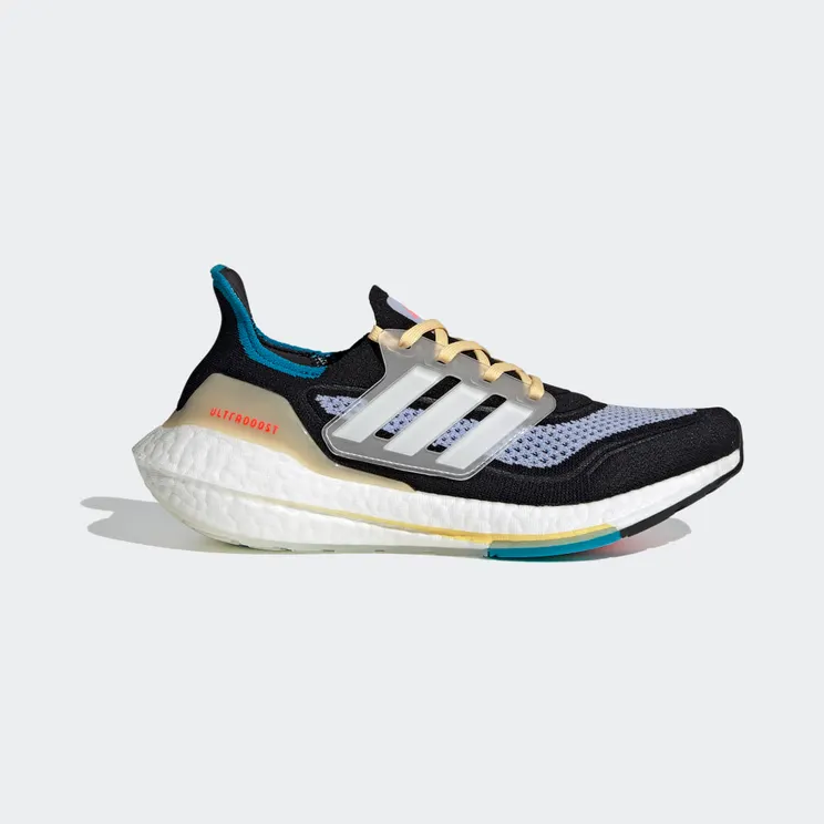 adidas Ultraboost 21 Core Black / Cloud White / Violet Tone (S23836)