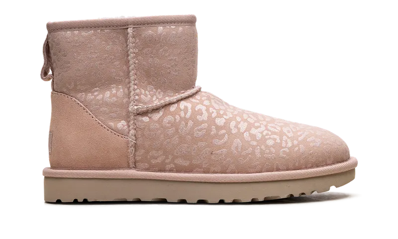 Ugg Classic Mini “Snow Leopard Fleece Lined Pink” (1113494-QRT)