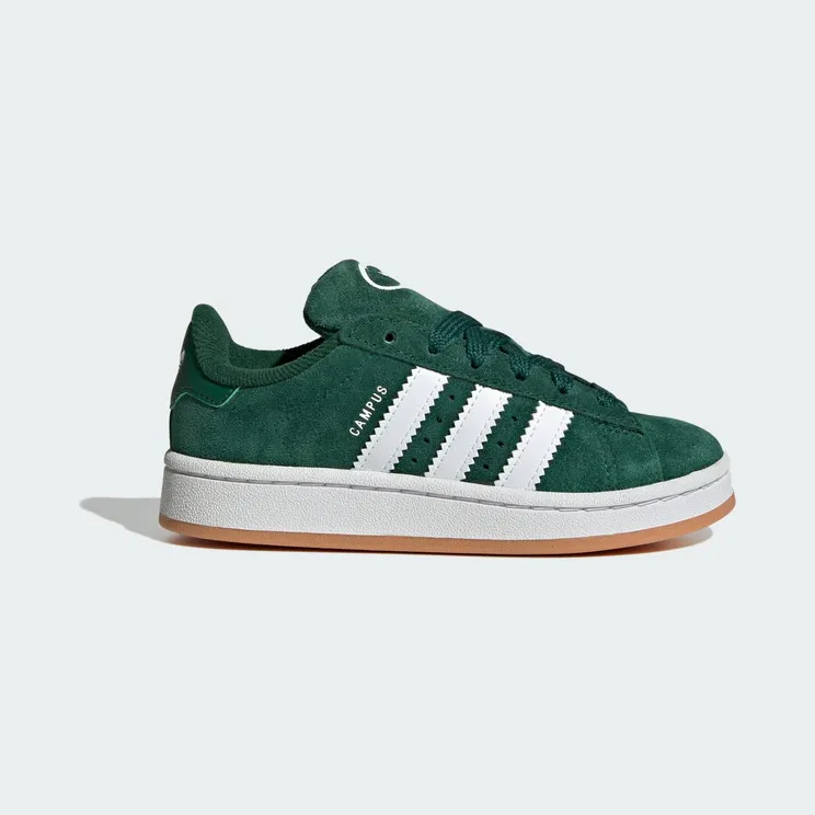 adidas Campus 00s Elastic Lace Kids Dark Green / Cloud White / Gum (JI4332)