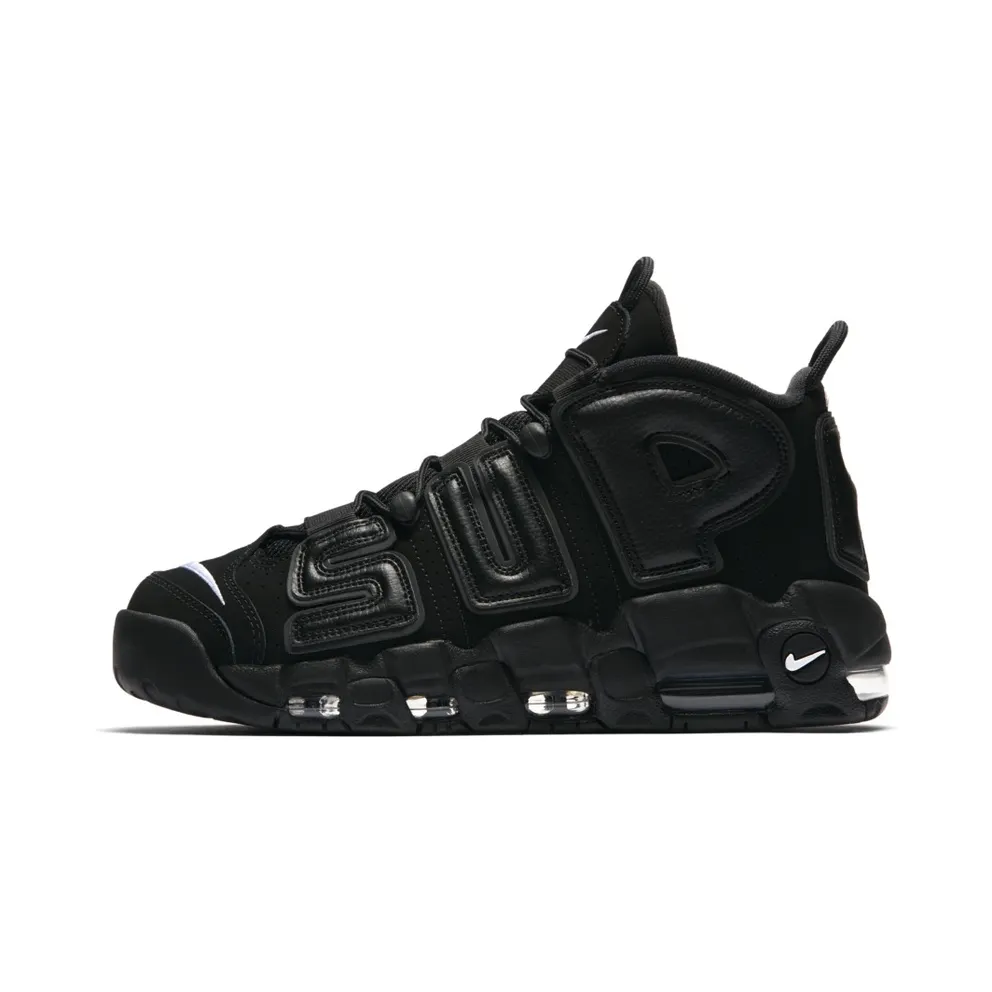 Nike Air More Uptempo Supreme “Suptempo” Black Black/Black-White (902290-001)