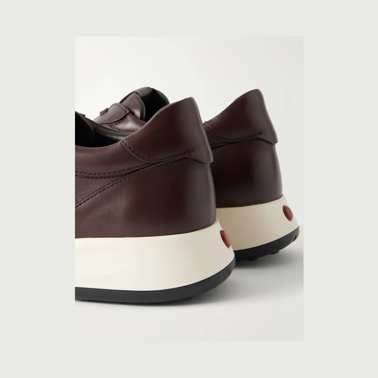 Tod’s Paneled Leather Sneakers Dark brown (XXM79K0Z281THC) (5)