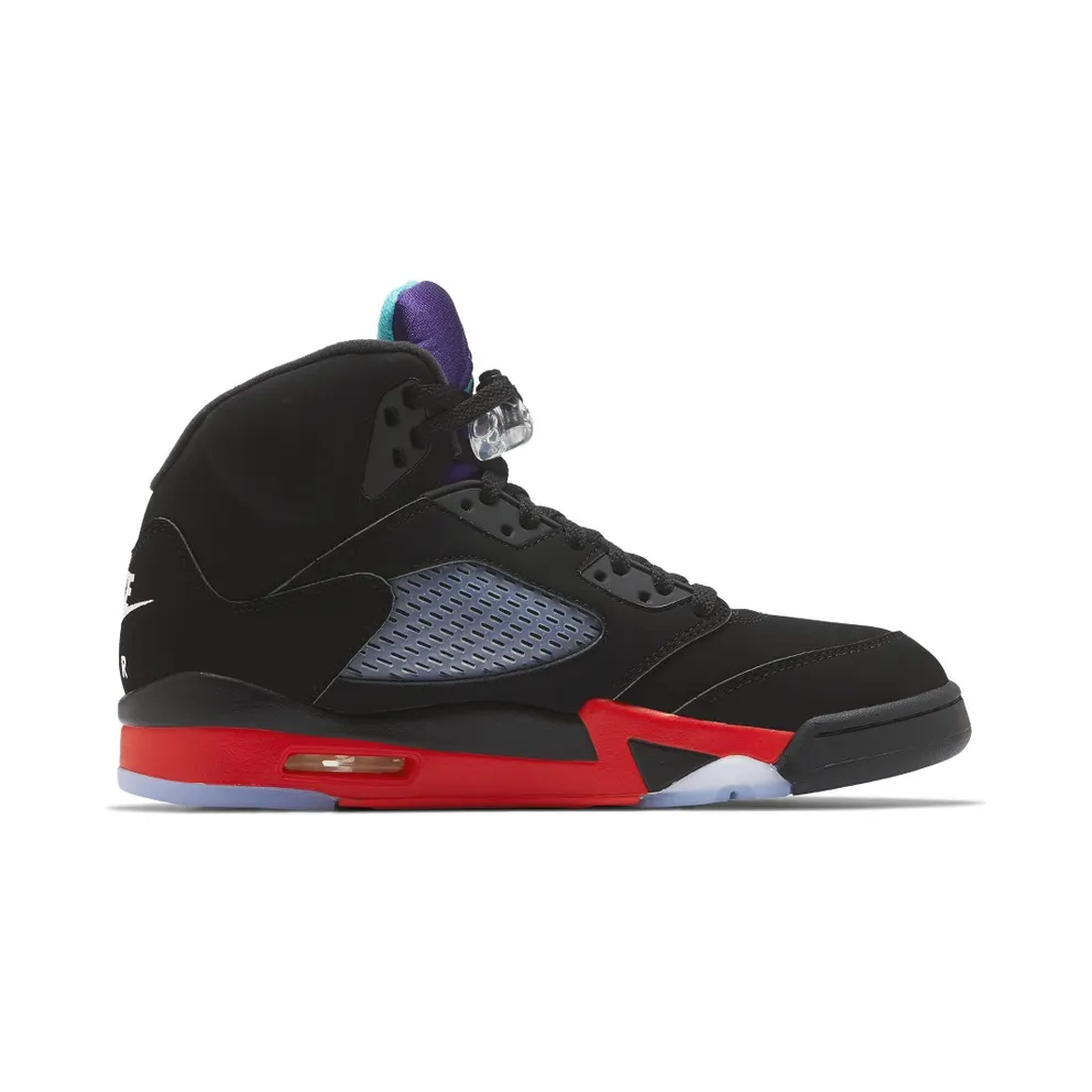 Jordan 5 Retro Top 3 Black/Fire Red-Grape Ice-New Emerald (CZ1786-001)