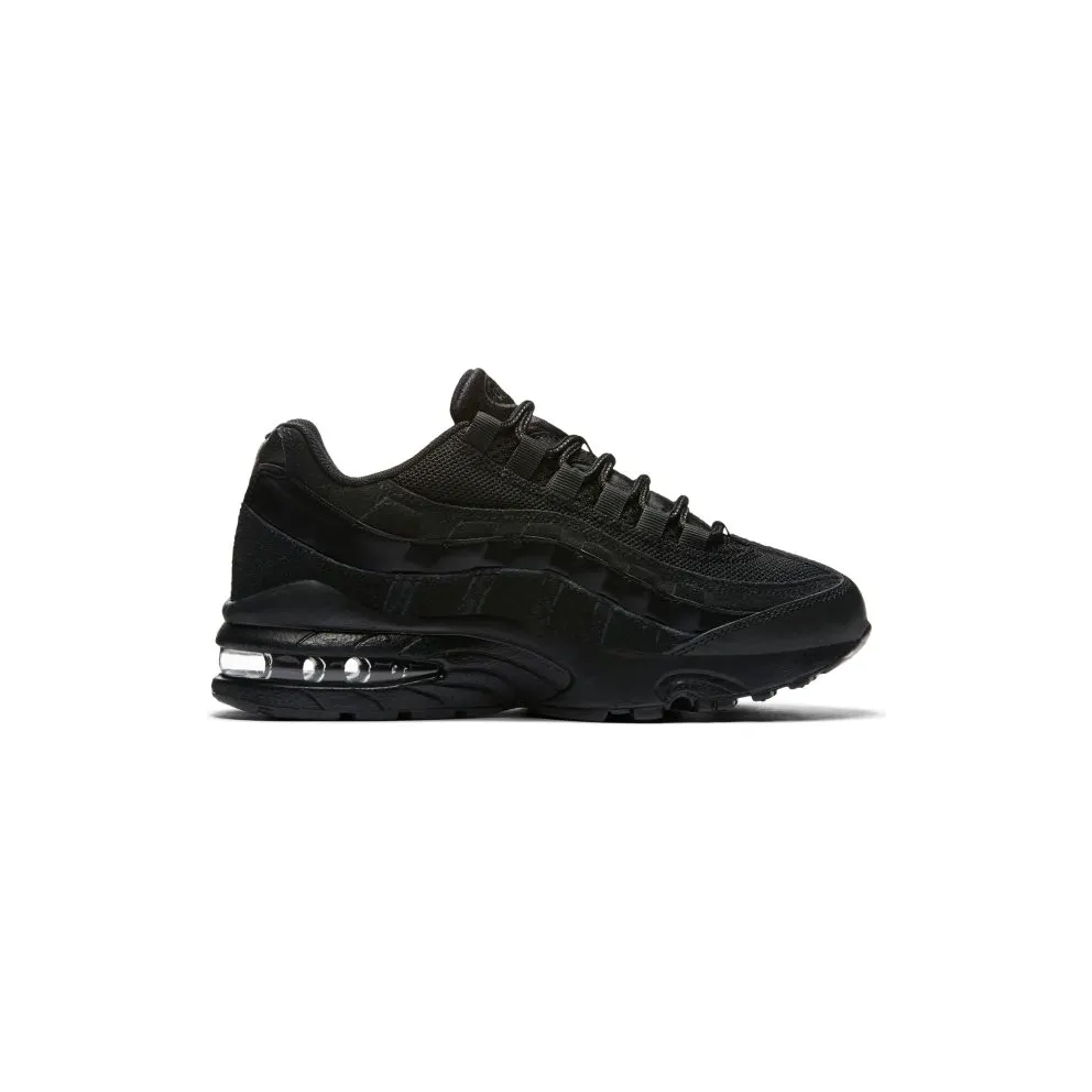Nike Air Max 95 Black Suede (GS) Black/Black-Black (307565-055)
