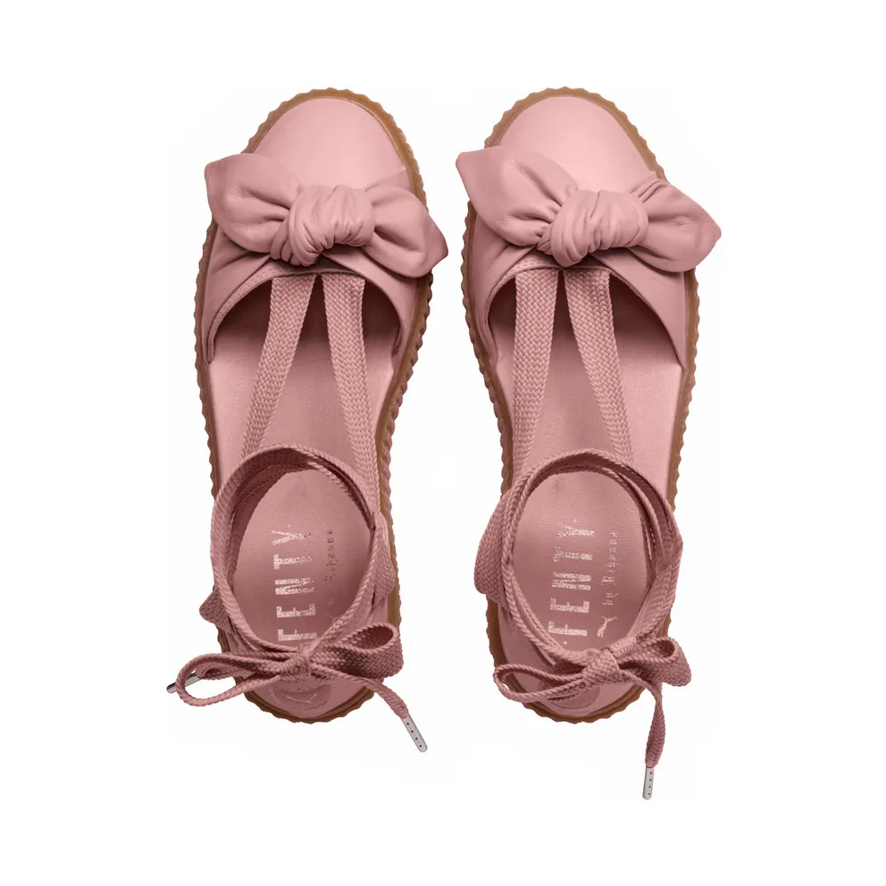 Puma Bow Creeper Sandal Rihanna Fenty Silver Pink (W) Silver Pink/Silver Pink-Oatmeal (365794-01)