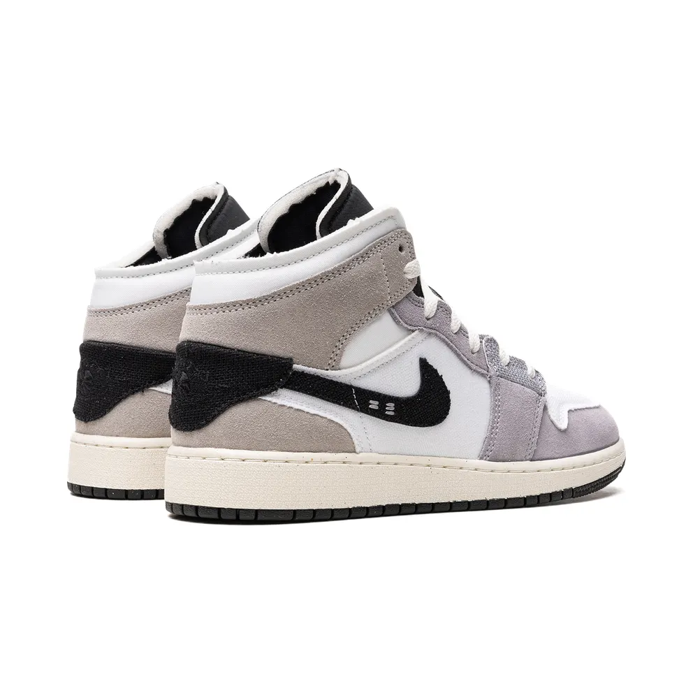 Air Jordan 1 Mid SE Craft GS “Cement Grey” (FD9091-002)