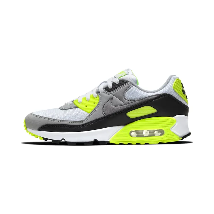 Nike Air Max 90 “White / Volt / Black / Particle Grey” (CD0881-103)