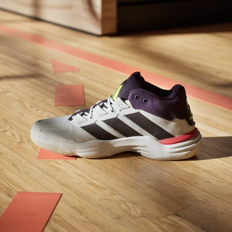 Adidas Court Stabil Indoor Cloud White / Aurora Met. / Aurora Plum (JH5163)