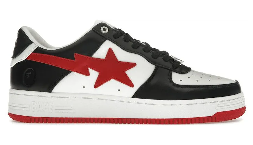 A Bathing Ape Bape Sta #3 M2 White Black Red (1K30-191-303-BLK)