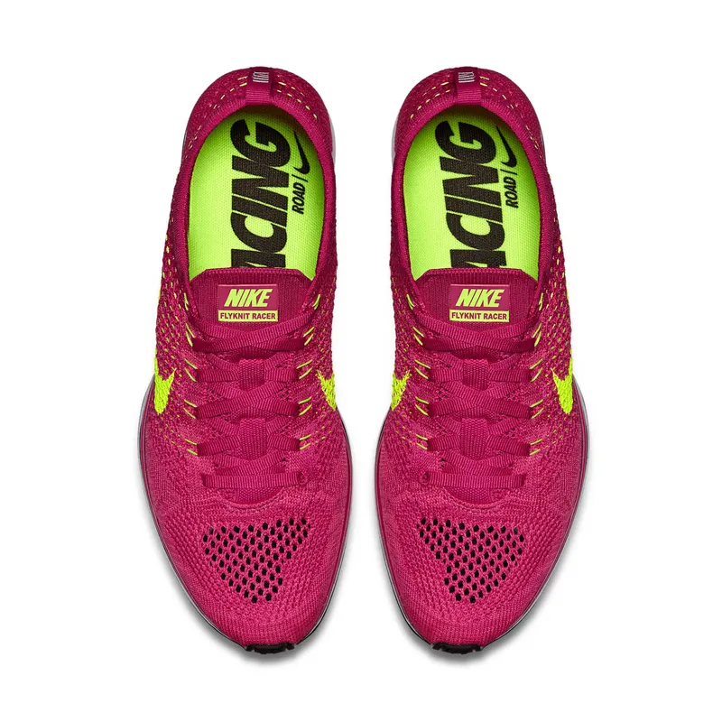 Nike Flyknit Racer Fireberry Volt (526628-607)