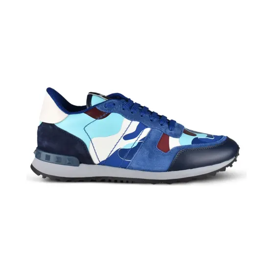 Valentino Garavani Rockrunner met camouflageprint “Blue” (XY2S0723T)