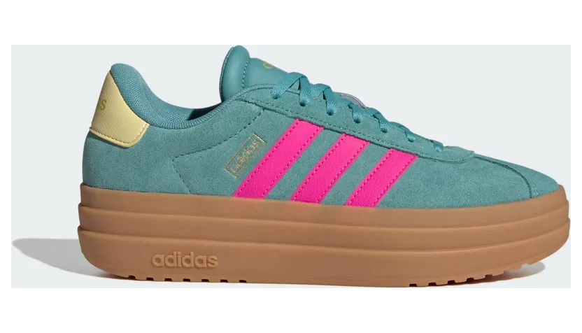 Adidas VL Court Bold Powder Teal / Shock Pink / Powder Yellow (JQ5634)